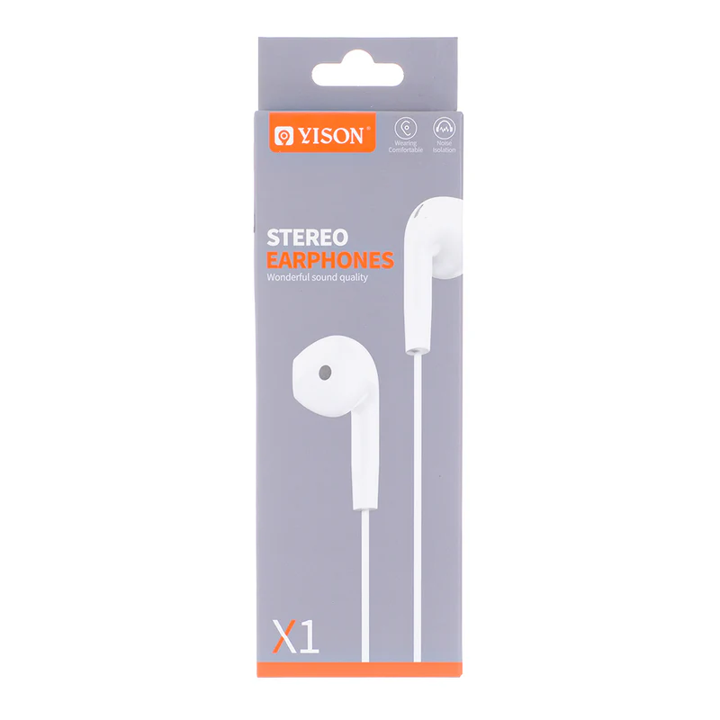 Audifonos X1 YISON 4 Blanco Cable AUX