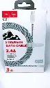 Cable USB-IP 3M QIHANG 2.4A Strength