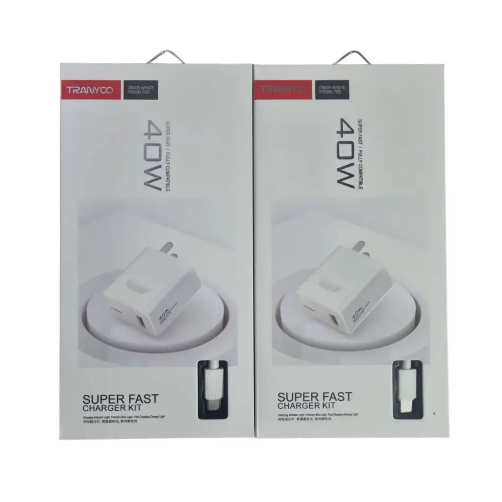 Cargador con Cable TPC-TPC TRANYOO USB 5A 40W US4 