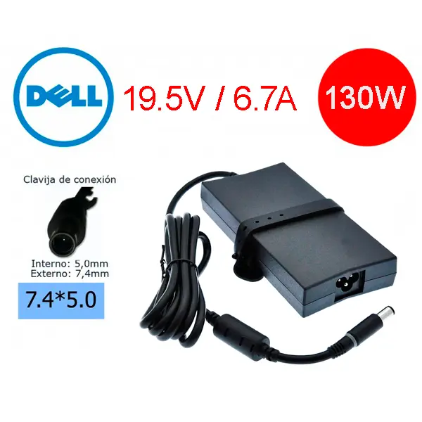 Cargador Genuine DELL 130W 7.4*5. 0