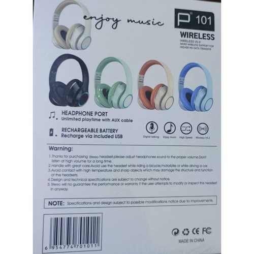 AUDIFONOS BLUETOOTH P101