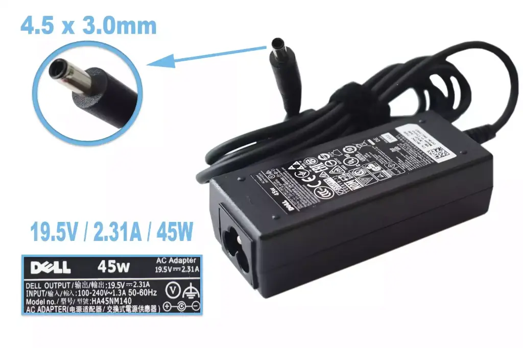 Cargador Genuine DELL 45W 4.5*3.0