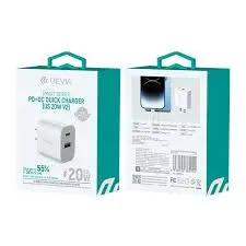 [Cargador Solo 2 entrada Devia 20W Fast Charge V2] Cargador Solo 2 entrada Devia 20W Fast Charge V2