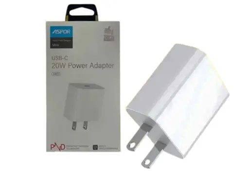[Cargador con cable TPC-TPC ASPOR A801] Cargador PD con cable TPC-TPC 20W ASPOR A801