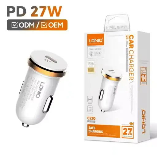 [Cargador Auto Solo TPC-IP 27W LDNIO C22Q] Cargador Auto Solo TPC-IP 27W LDNIO C22Q 
