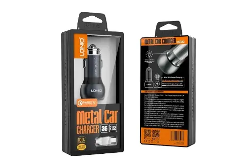 [Cargador Auto Cable USB-TPC 2 puerto USB 36W LDNIO C503Q S6] Cargador Auto Cable USB-TPC 2 puerto USB 36W LDNIO C503Q S6
