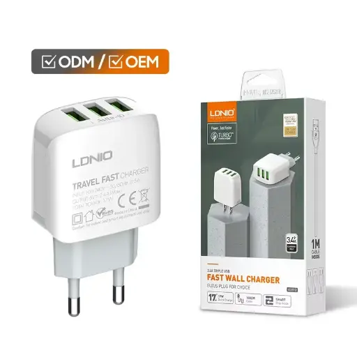 [Cargador Cable USB-IP LDNIO A3312 6G] Cargador Cable USB-IP LDNIO A3312 6G