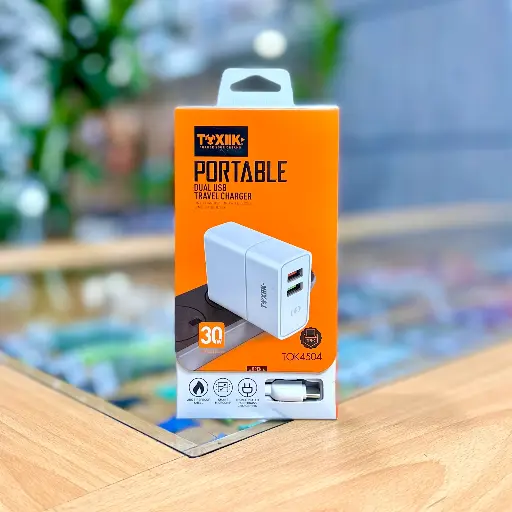 [Cargador Cable USB-IP 30W TOXIIK TOK4504] Cargador Cable USB-IP 30W TOXIIK TOK4504