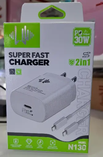 [Cargador Cable TPC-TPC 30W N130] CARGADOR N130 TC-TC 30W